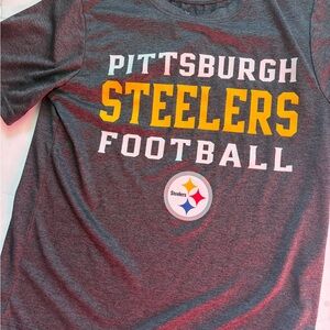 Kids 8/10 Pittsburgh Steelers NFL Team Apparel Dark Gray Shirt